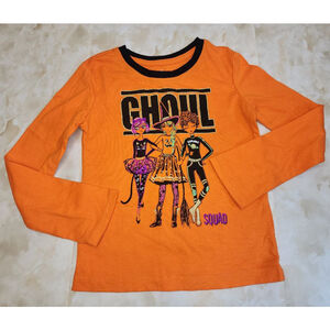 Kids Celebrate! Halloween T-Shirt Orange/Black Size XS/CH (4-5)